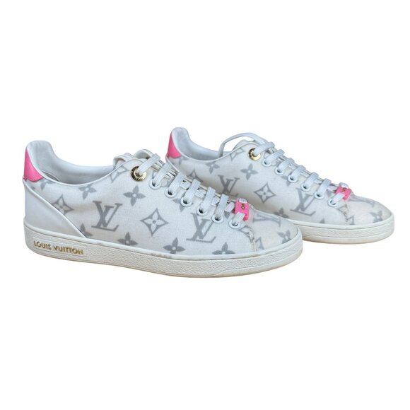 Louis Vuitton Technical Fabric Calfskin Monogram Frontrow Sneakers Size 36 - Picture 1 of 14